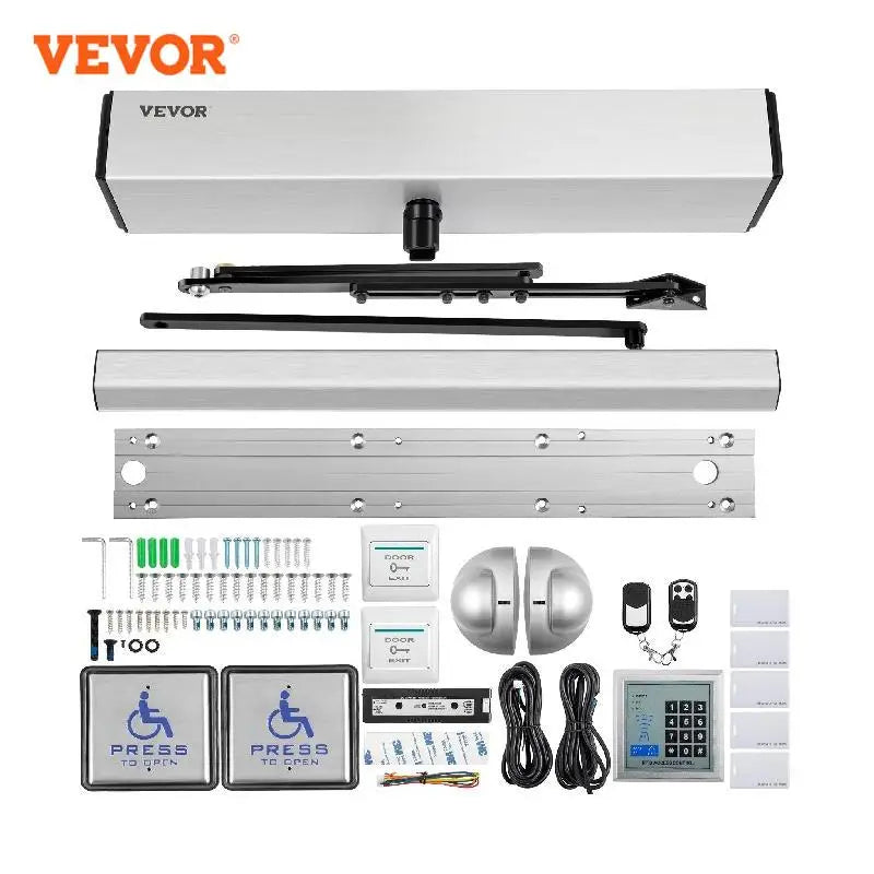 VEVOR Automatic Door Opener 100-240V for Max.220lbs Doors, Swing Door Operator for Disabilities for Home, Office, Hotel School, and Hospital