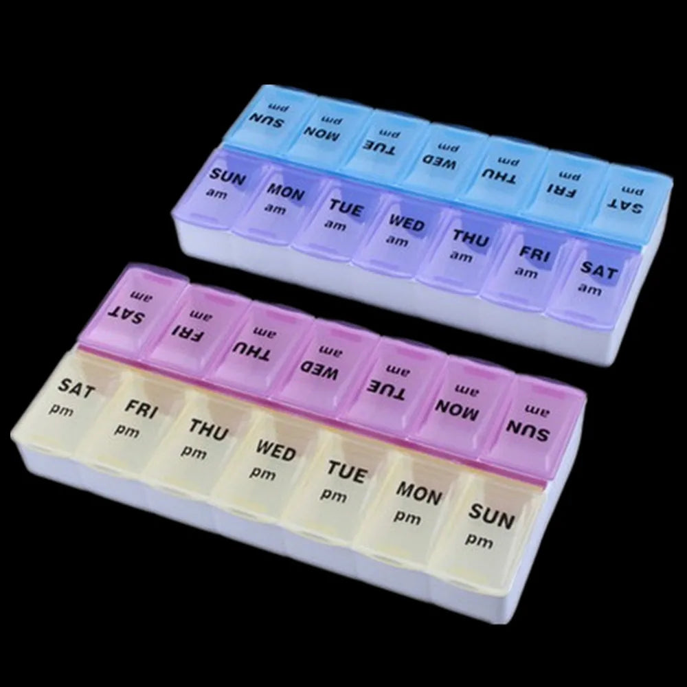 Weekly Portable Travel Pill Cases Box 7 Days Organizer
