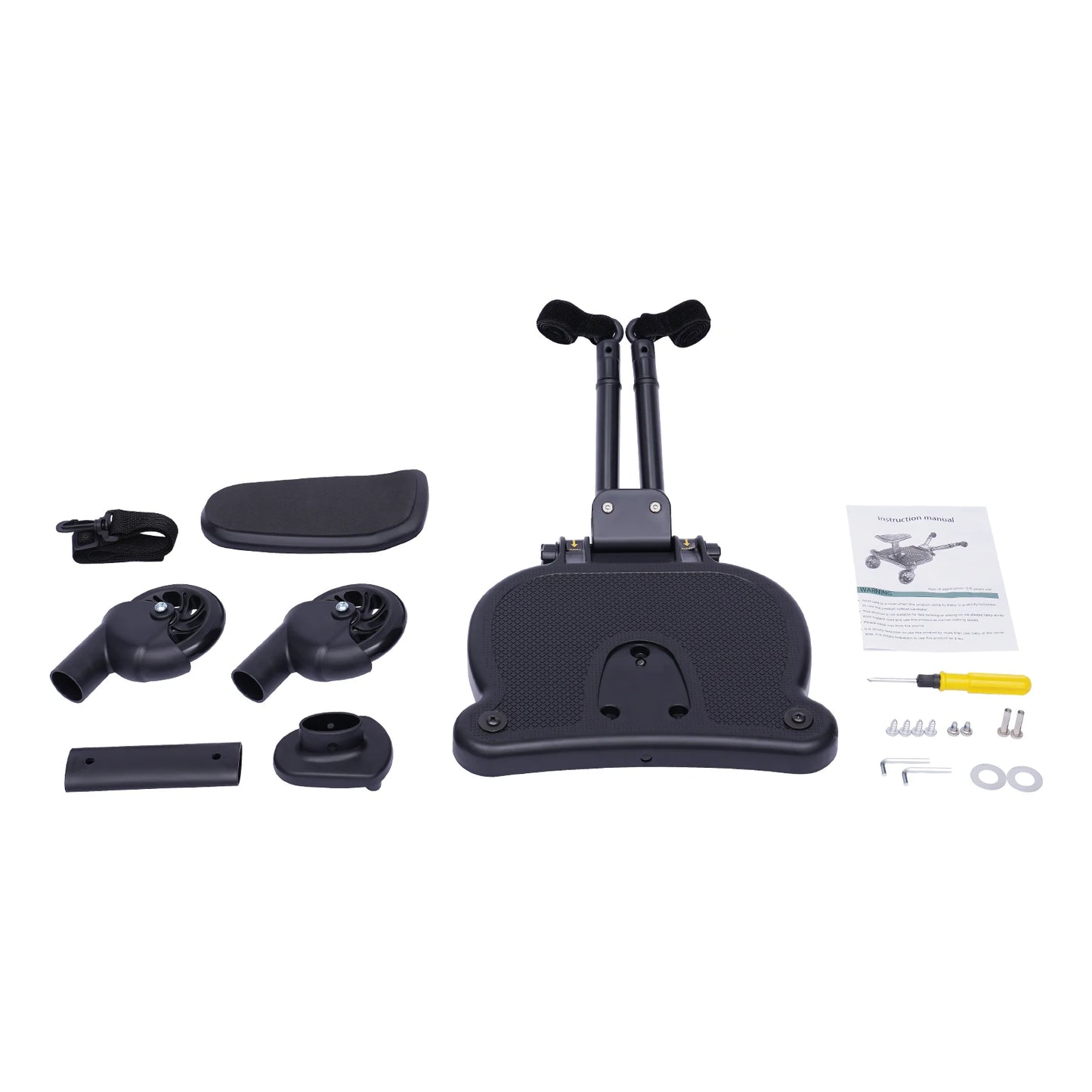 Universal 2 in 1 Stroller Glider Board for Stroller or Pushchair with Detachable Seat & Step Board