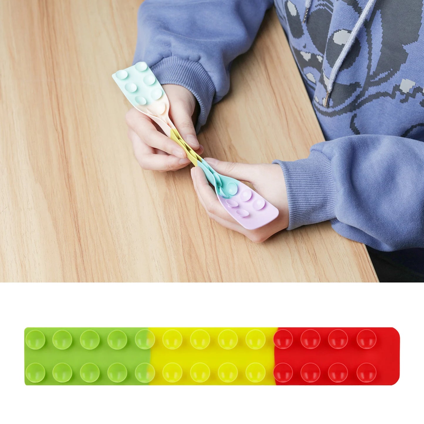 Suction Cup Square Pat Pat Silicone Sheet Squidopop Finger Toy Children Stress Relief Squeeze Toy Antistress Soft Squishy toy