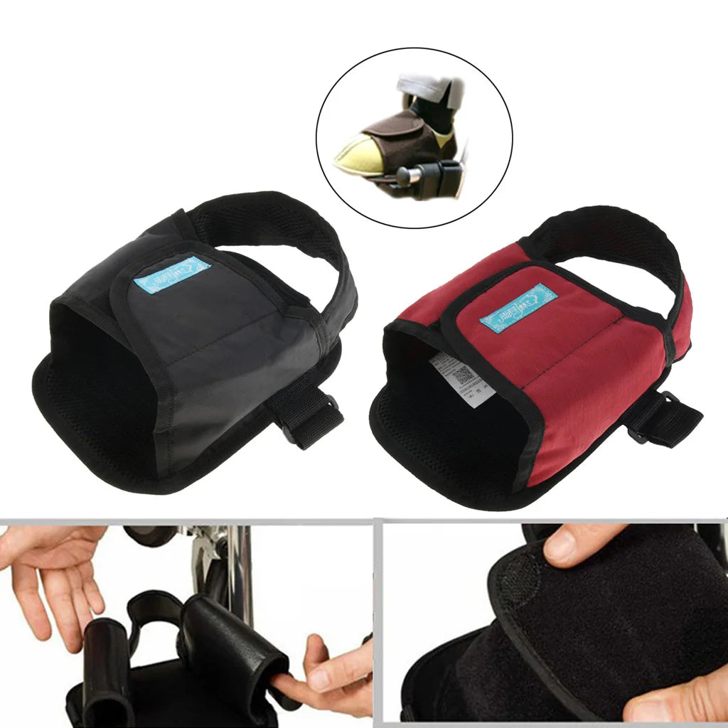 1 Piece Breathable Wheelchair Safety Restraint Shoes Footstrap Cushion Pedal Clip