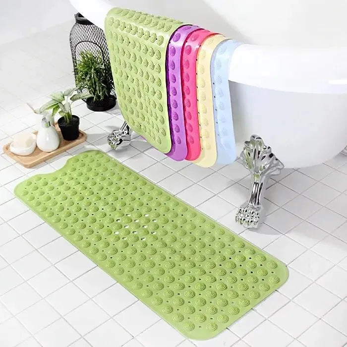 Extra Long Bath Mat Massage 40X100CM PVC Shower Bathtub Mats Non Slip Suction Cup Bathroom Floor Mat for Kids/Elderly /Disabled