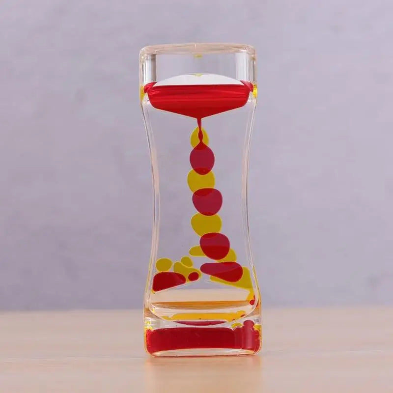 Liquid Timer visual sensory toy autism sedation special Liquid Oil Floating Visual Glass Timer Hourglasses needs Motion S3W2