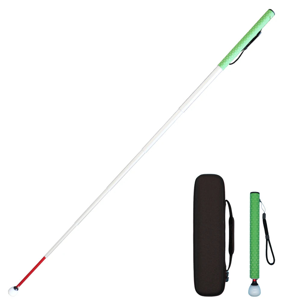 Aluminum Telescopic Blind Cane with Rolling Tip 30cm-150cm (12 inch-59 inch), with 2 Tips