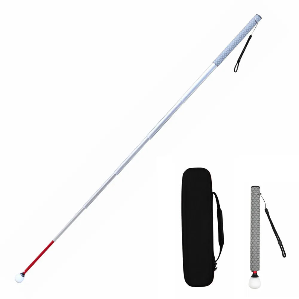 Aluminum Telescopic Blind Cane with Rolling Tip 30cm-150cm (12 inch-59 inch), with 2 Tips