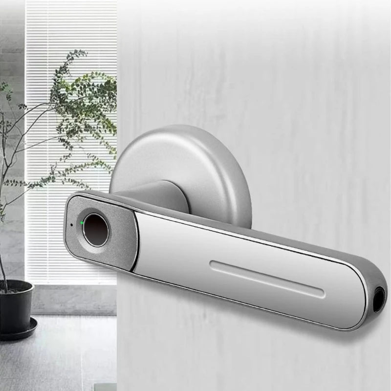 Keyless Entry Door Safe Biometric Digital Auto-Lock Handle for Office Apartment Fingerprint Door Lock