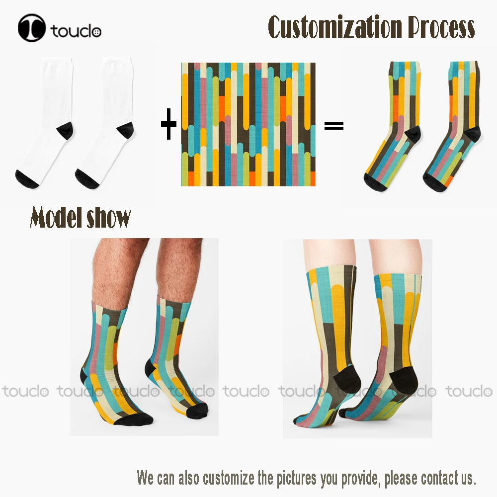 Down Syndrome Awareness • Peace Love T21 Awareness • Down Syndrome Ribbon Socks Cotton Socks For Men Personalized Custom