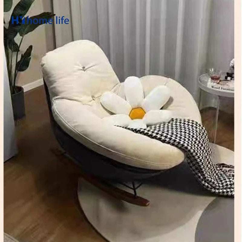 Sofa Nordic Accent Chair Rocking Egg Makeup Modern Comfy White Lazy Chair Kids Game Meditation Party Sillas Living Room Sofas