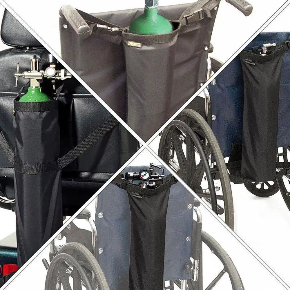 600D Oxford Cloth Storage Bag  Buggy Fabric Holder High Quality Oxygen Tank Storage Bag for Wheelchair