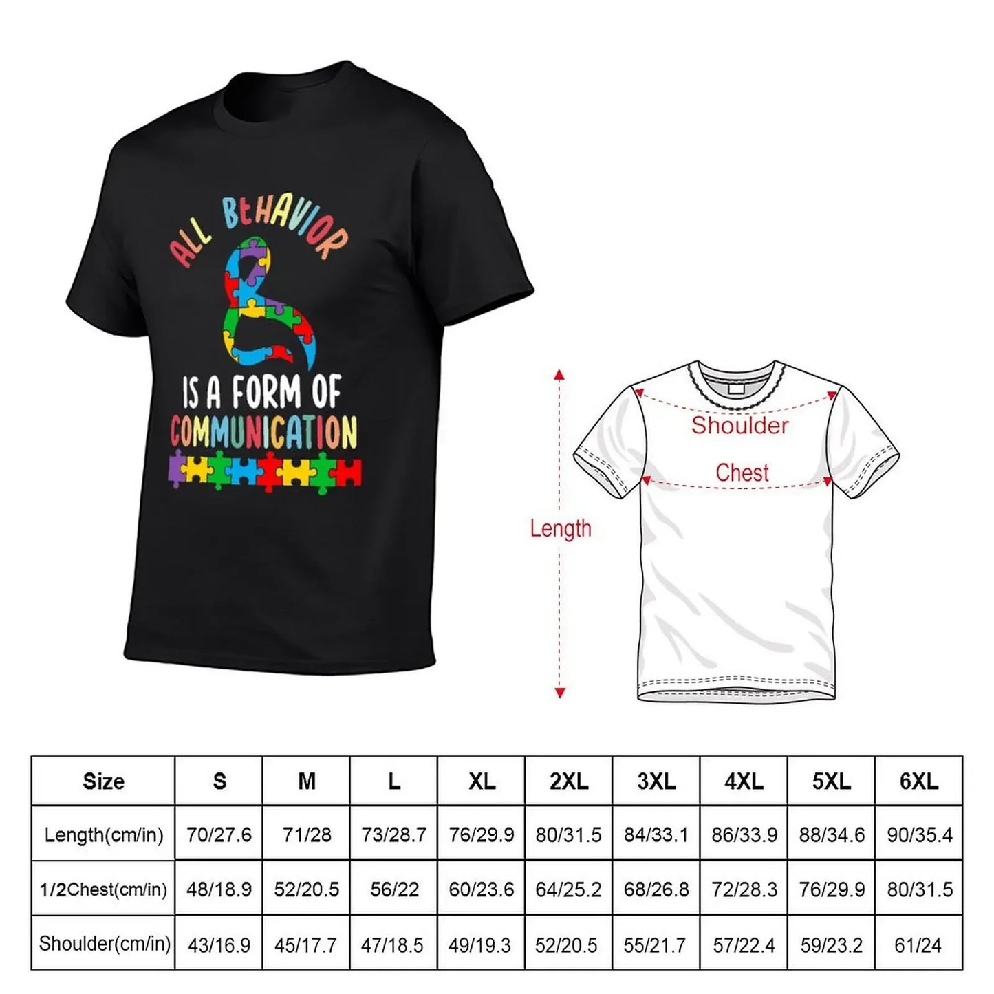 All Behavior Is A Form Of Communication Sped Teacher Autism T-shirt