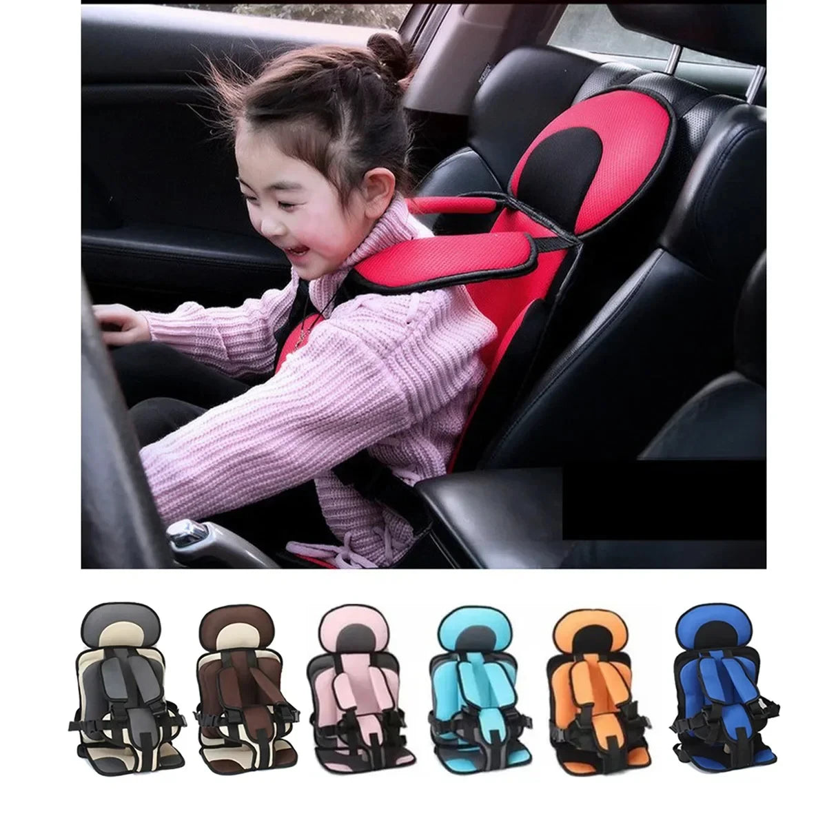 Child Safety Seat Cushion for 6 Months To 12 Years Old