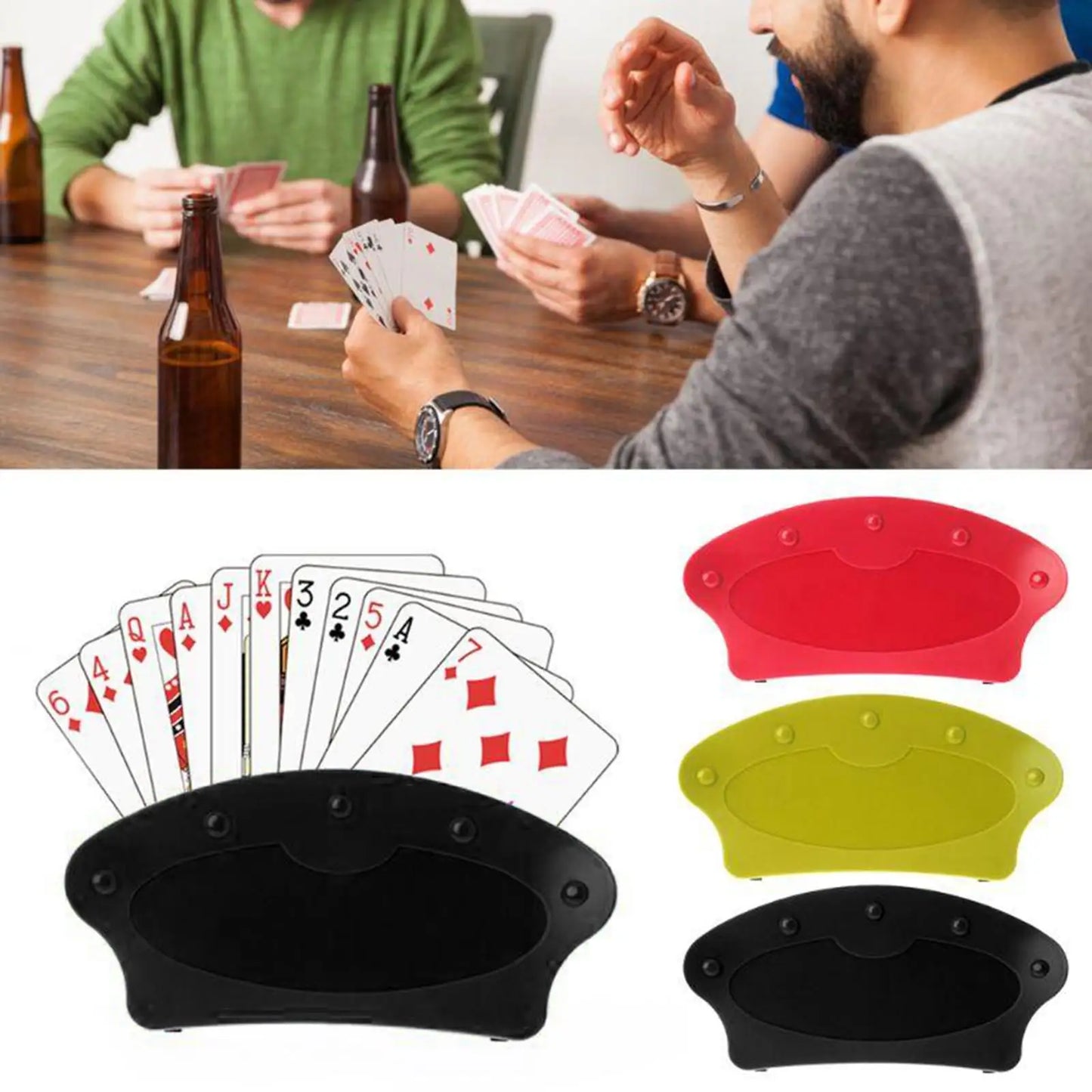 Hands Free Playing Card Holders Game Poker Seat for Kids, Disabled,