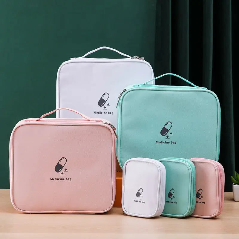 Portable Medicine Storage Bag Travel Box Home First Aid Kit Survival Bags Large Capacity Car Camping Emergency Pouch Accessories