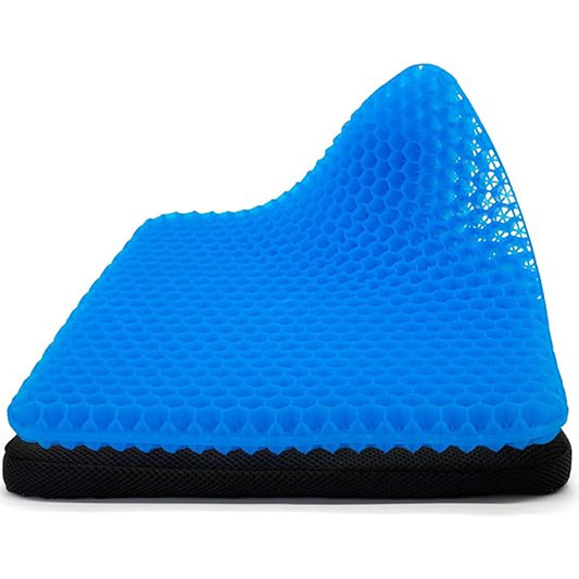 Gel cushion for relieving pressure pain, office chair, breathable car seat, double-layer thick egg gel cushion, wheelchair seat