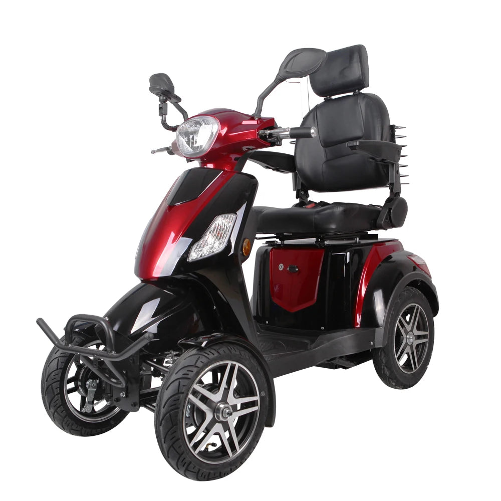 Electric handicapped scooter/disabled scooter with front cargo box/disabled knee scooter steel knee walker 60V 20AH