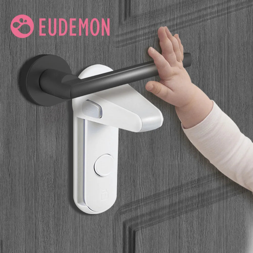 Dropshipping 1PC Door Lever Lock, Baby Proofing Door Handle Lock,Childproofing Door Knob Lock Easy to Install and Use