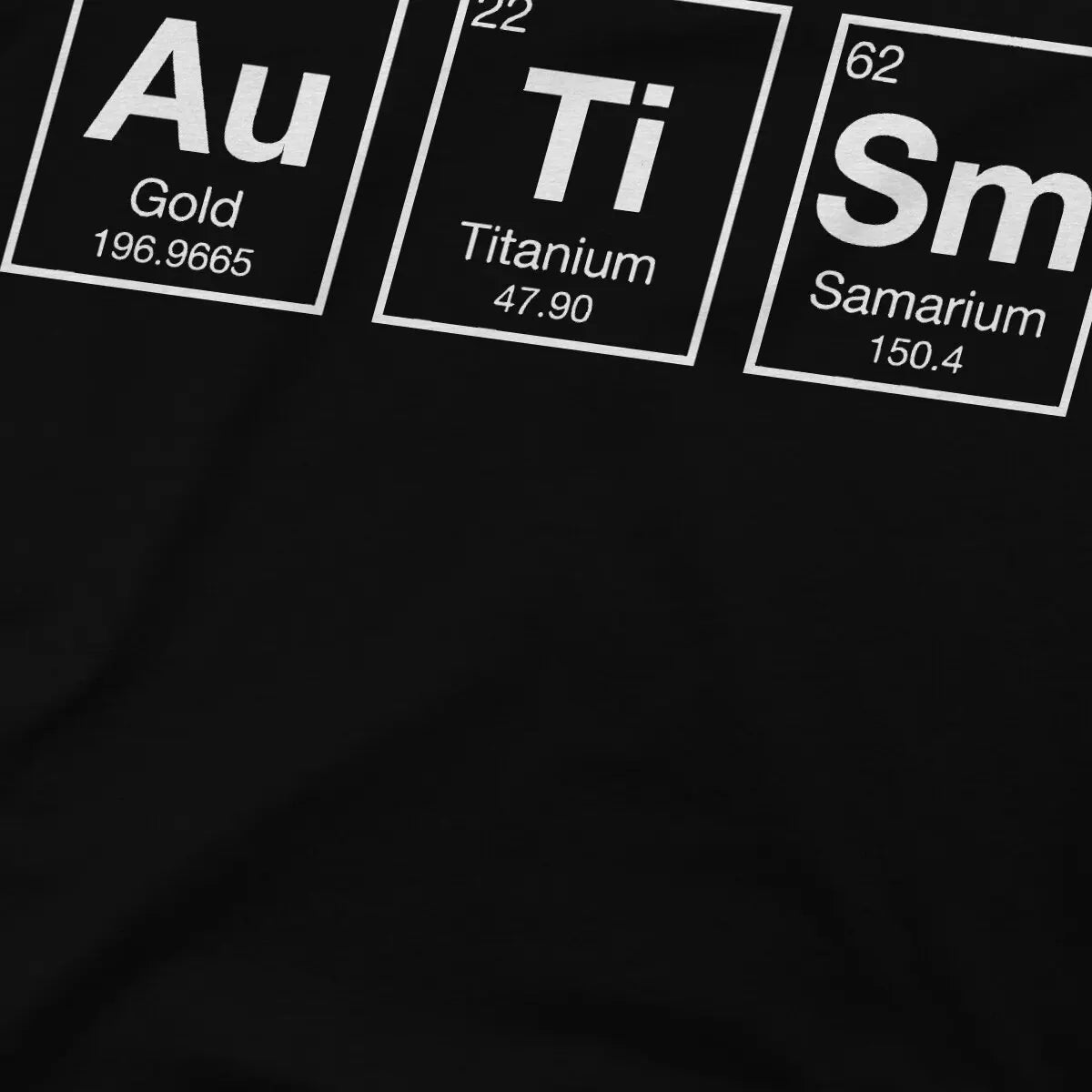 Periodic Table Of Elements AuTiSm Tshirt Graphic Men Tops Vintage Grunge Summer Polyester Clothing Harajuku T Shirt