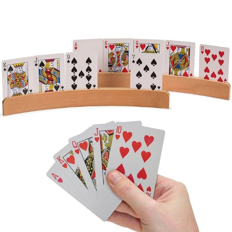 Playing Card Stands for Kids Seniors Game Card Holder for Disabled Deck Card Photo Display 2PCS