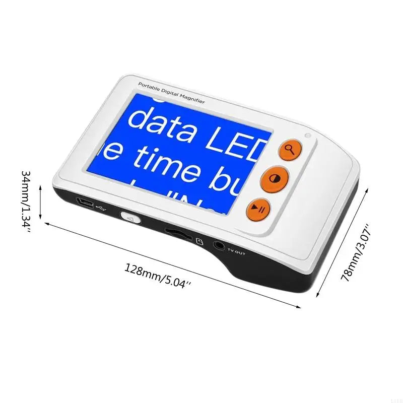 L1EE Foldable Handle 3.5 Inch Digital Magnifier 2x-25x for Reading Font