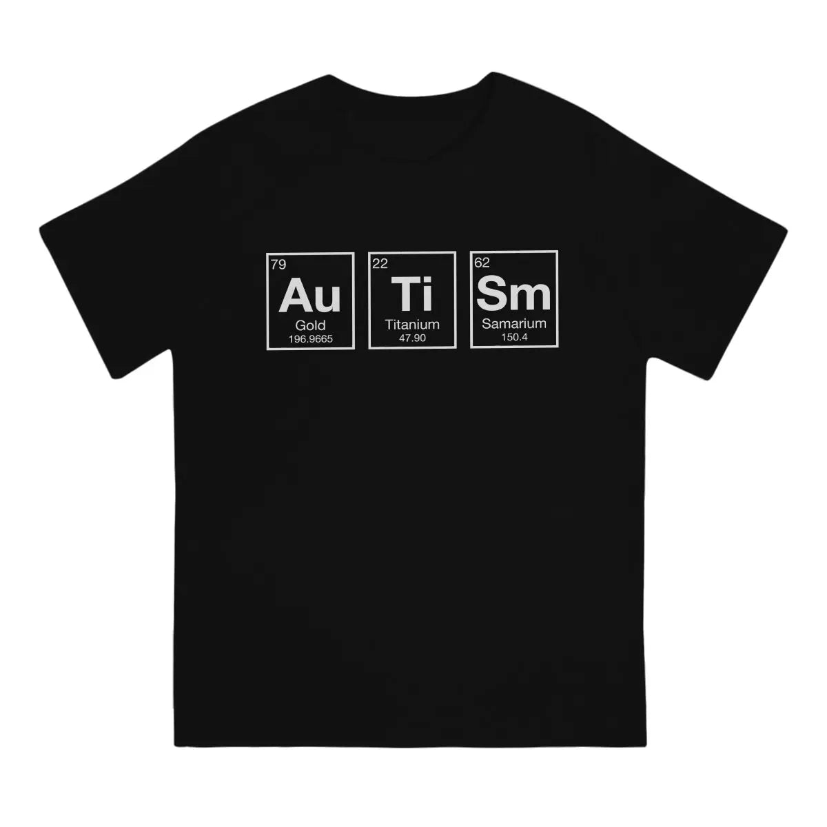 Periodic Table Of Elements AuTiSm Tshirt Graphic Men Tops Vintage Grunge Summer Polyester Clothing Harajuku T Shirt