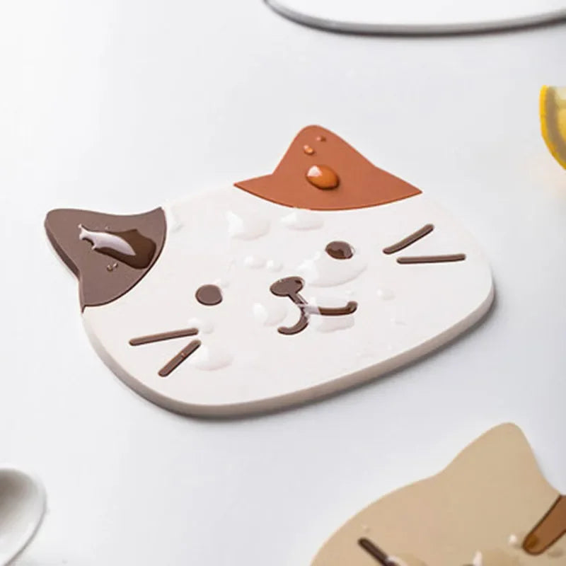 Cute Cat Table Placemat- Waterproof, Heat Insulation, & Anti-Slip