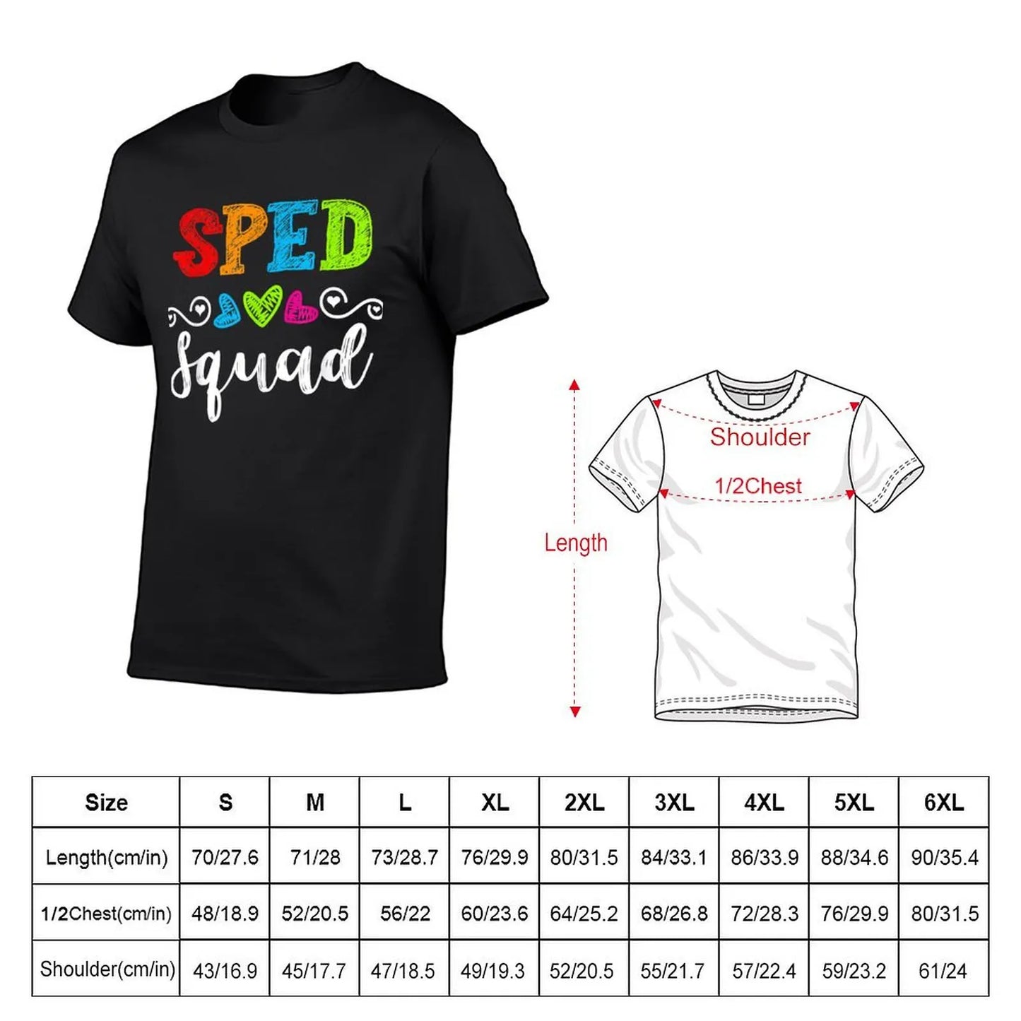 Back To School Team Gift For Special Ed Teacher Sped Squad T-Shirt oversized plain sublime sweat mens plain t shirts