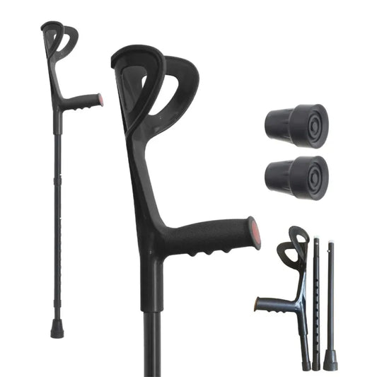 Forearm Canes Lightweight Arm Crutch Adjustable Ergonomic Comfortable on Wrist Non Skid Rubber Tips