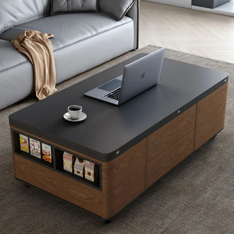 Storage Nordic Coffee Table Trau Lift Up Organizer Mesa Lateral Small Coffe Table Modern Minimalist Couchtisch Home Furniture