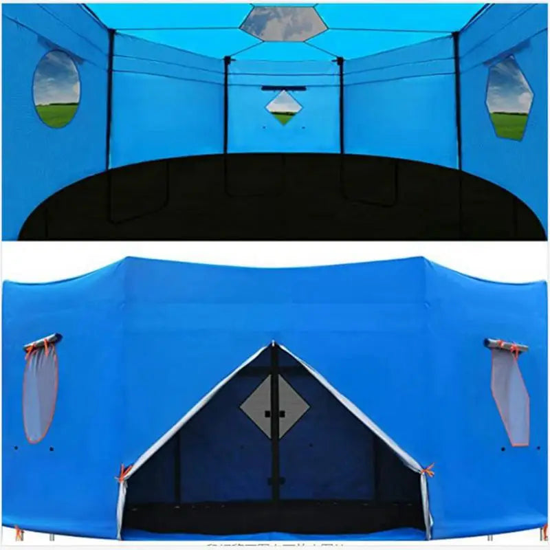 6/8/10/12FT Trampoline Tent, Fits for 6 Straight Pole Round Trampoline, Oxford fabric Trampoline Tent Cover (Tent Only)