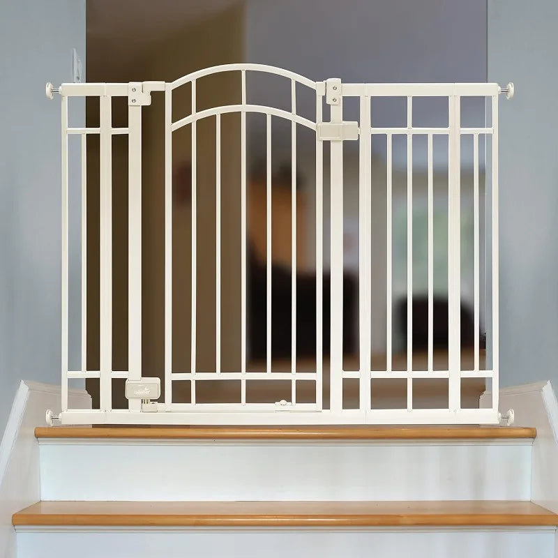 Multi-Use Decorative Extra Tall Safety Pet and Baby Gate, 28.5'-48' Wide, 36' Tall,Pressure or Hardware Mountednstall on Wall