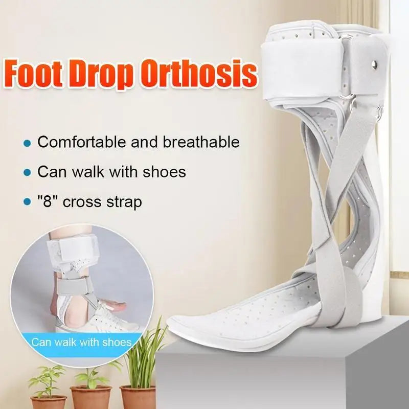 Drop Foot Brace Orthosis AFO Ankle Support With Comfortable Inflatable for Hemiplegia Stroke Shoes Walking