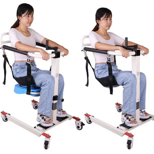 Manual Lift Shift Machine Home Bed-Ridden Lifting Elderly Disabled Paralyzed Patient Wheelchair Portable Transfer Lifter Chair