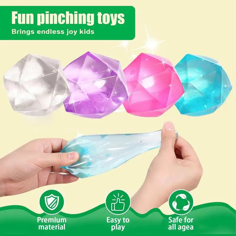 Squeeze Toys Squeezy Antistress Toy Balls Stretchy Cube Fun Squeeze Stress Relief Toys Hand Grip Pressure Toys For Relaxation