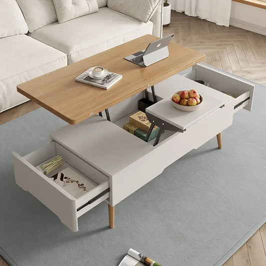 Organizer Lift Up Coffee Table Trau High Nordic Mobile Coffe Table Mesa Lateral Modern Tavolino Salotto Moderno Furniture