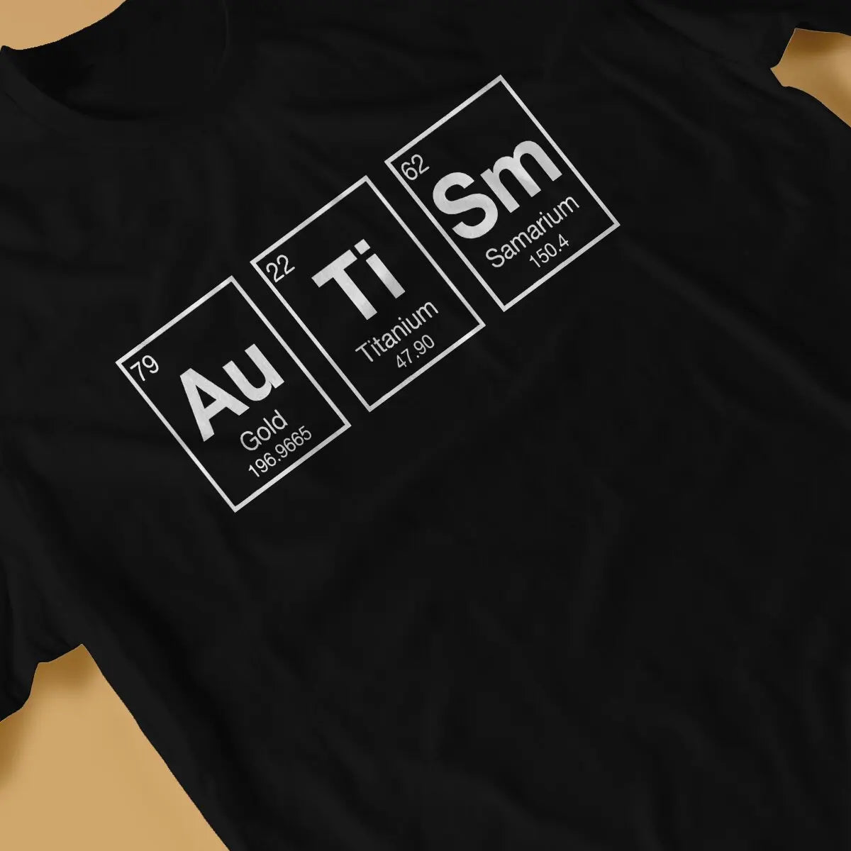 Periodic Table Of Elements AuTiSm Tshirt Graphic Men Tops Vintage Grunge Summer Polyester Clothing Harajuku T Shirt