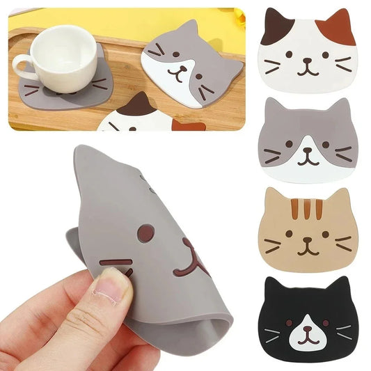 Cute Cat Table Placemat- Waterproof, Heat Insulation, & Anti-Slip