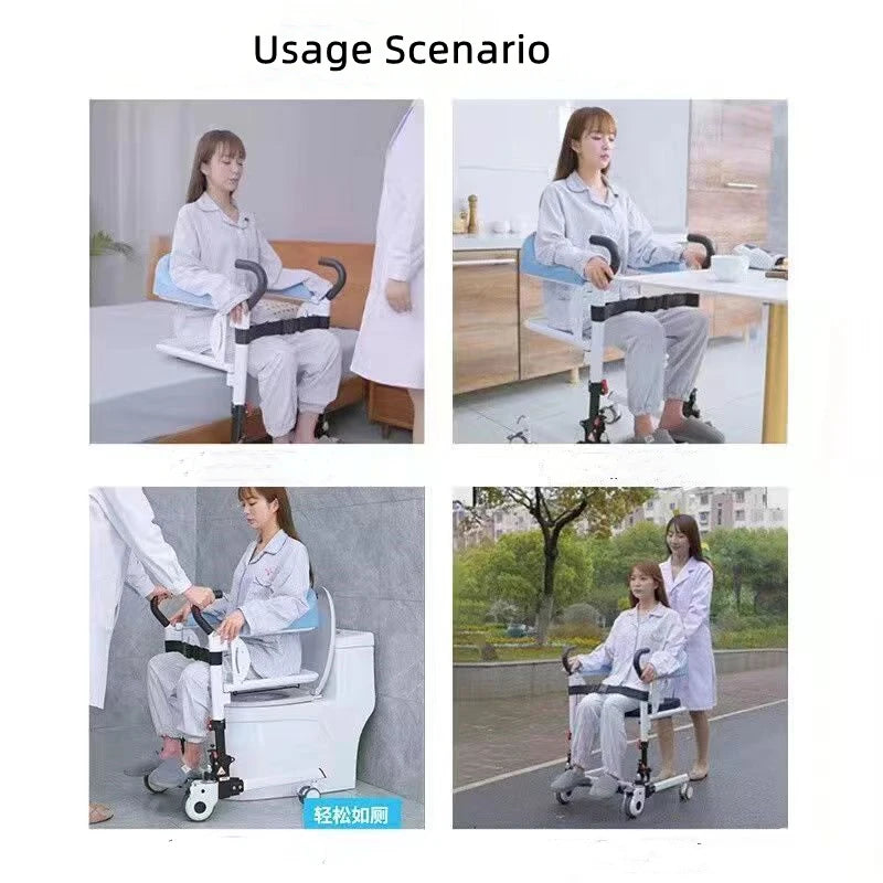 Patient Manual Transfer Lift Home Care Bed Wheelchair Shift Lifting Chair Elderly Disabled Nursing Transport Moving Lifter