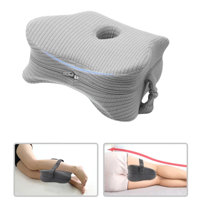 Knee Pillow Memory Foam Knee Pillow Ergonomic Leg Positioner Pillow Hip Pillow For Back,Pregnancy