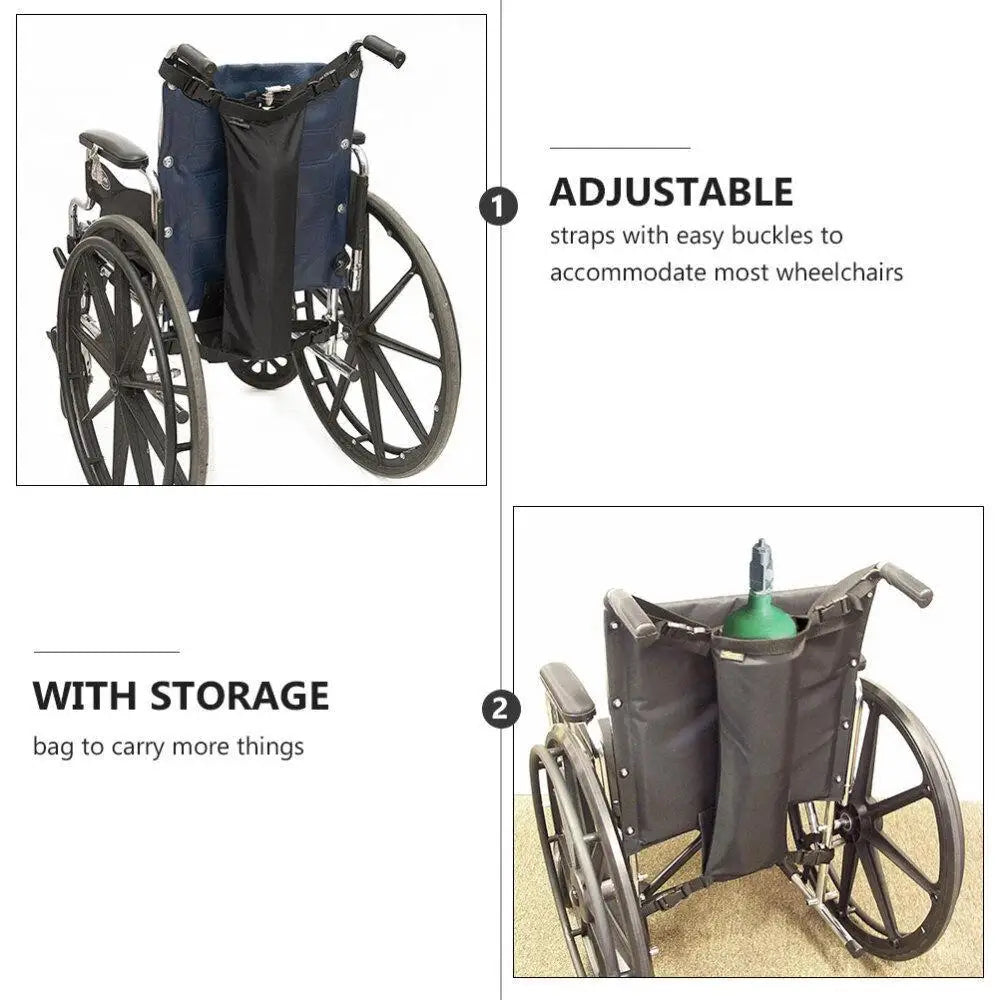 600D Oxford Cloth Storage Bag  Buggy Fabric Holder High Quality Oxygen Tank Storage Bag for Wheelchair