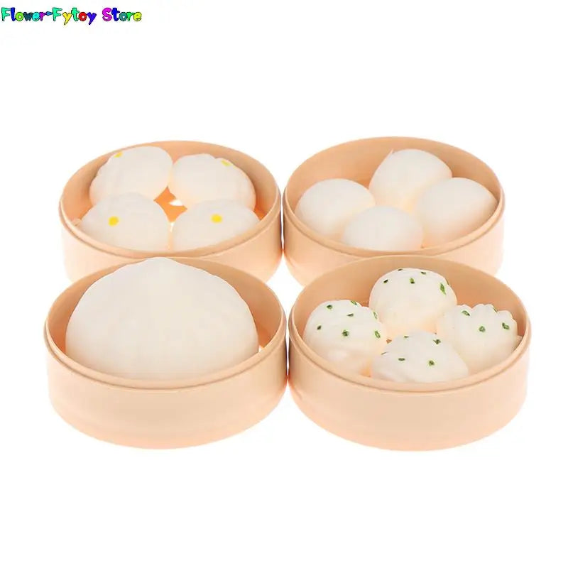 1 SET Fidget Sensory Toy Steamer Of Steamed Stuffed Bun Autism Special Needs Stress Reliever Stress Soft Relieve Toy