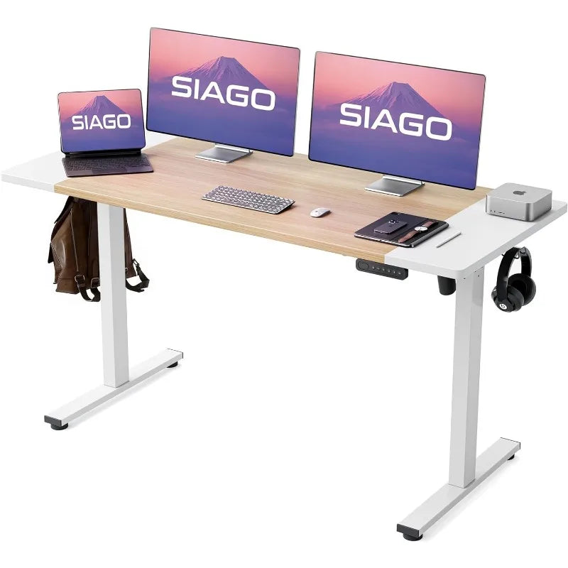 Electric Standing Desk Adjustable - 48 x 24 Inch Sit Stand up Table with Cable Management for Computer Home Office Desks- Meets ADA Recommendations for accessibility including wheelchairs