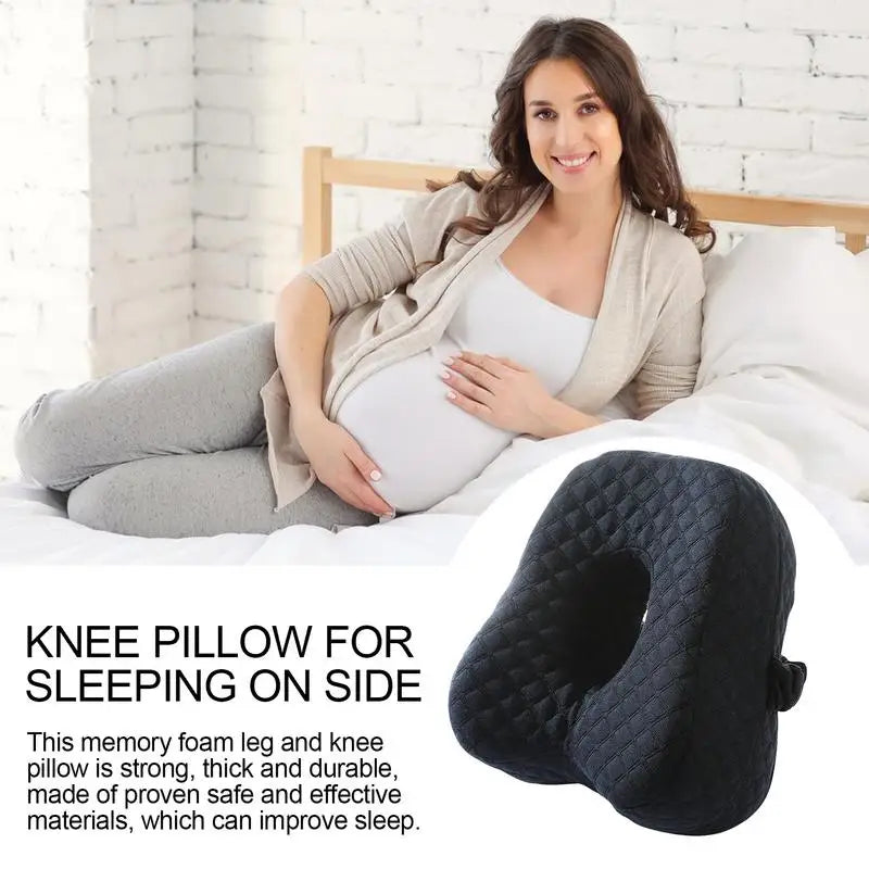 Side Pillow For Sleeping Multi-Position Detachable Memory Foam Knee Pillow Leg Positioner Pillows With Elastic Band for travel