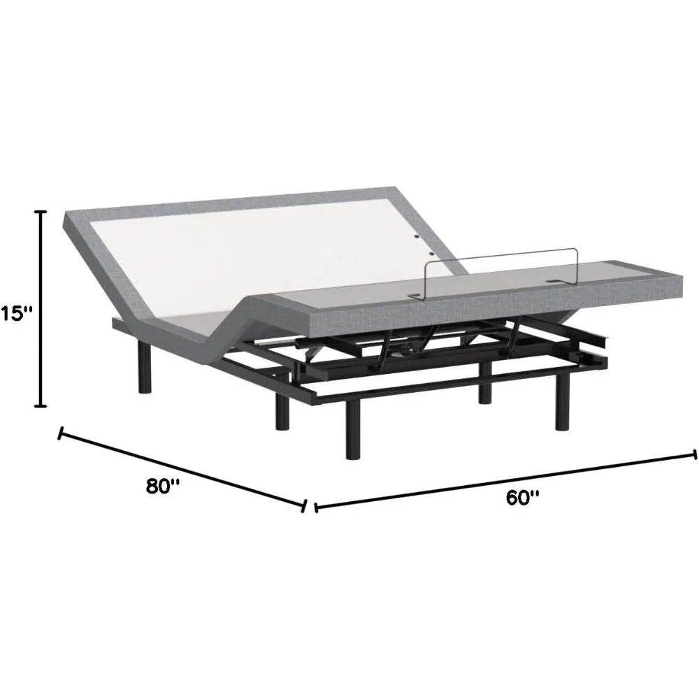 Massage, Under-Bed Lights, USB, Gel Memory, Zero Gravity Smart Frame, Bed Frames