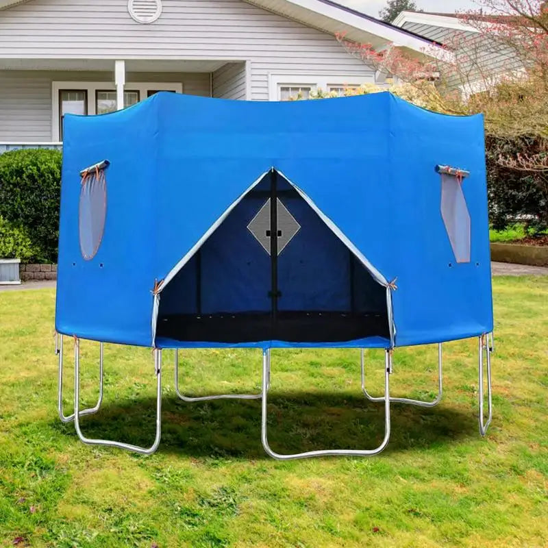 6/8/10/12FT Trampoline Tent, Fits for 6 Straight Pole Round Trampoline, Oxford fabric Trampoline Tent Cover (Tent Only)