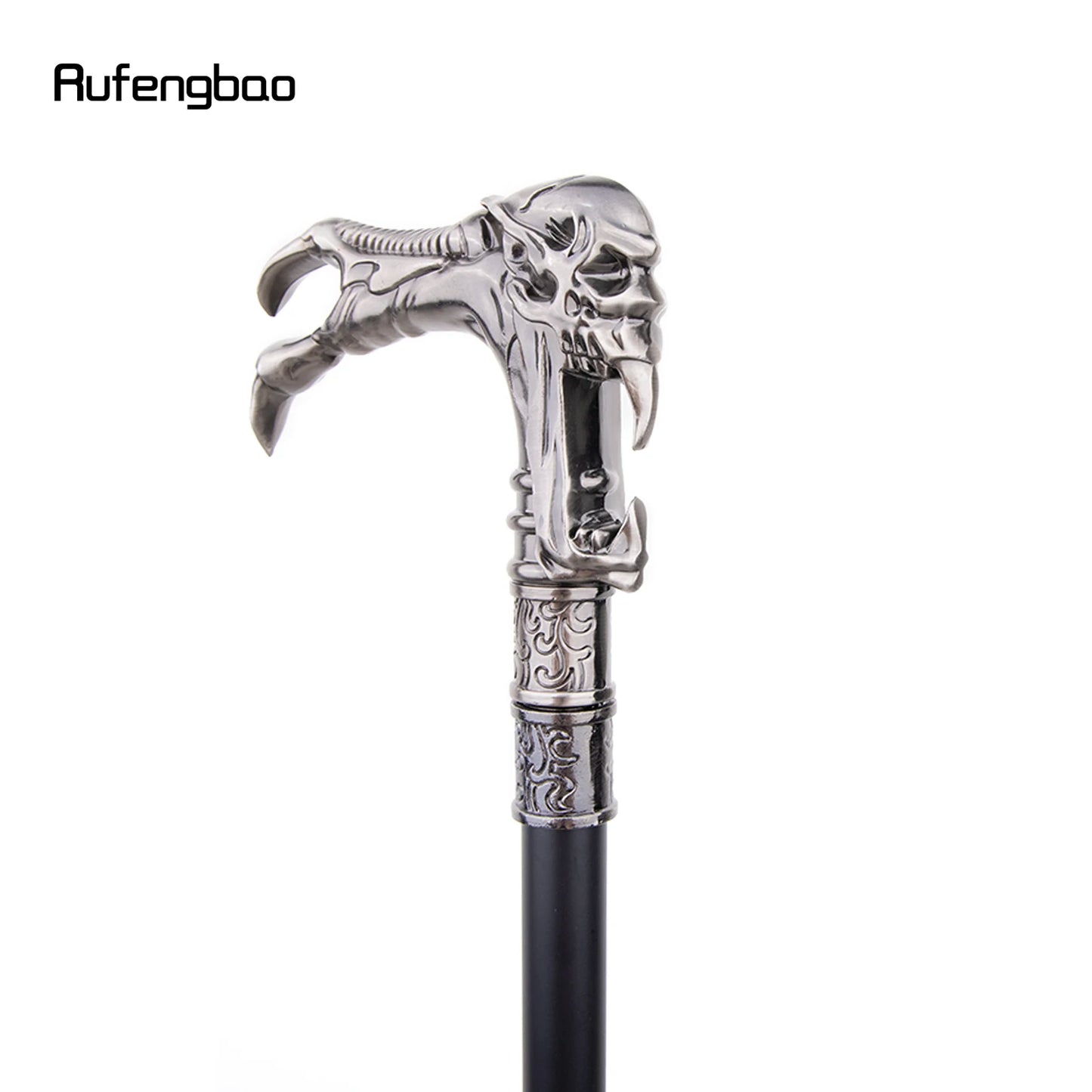 Ghost Skull Head  Walking Stick with Hidden Plate Self Defense Fashion Cane Plate Halloween Cosplay Crosier Vampire Stick 93cm