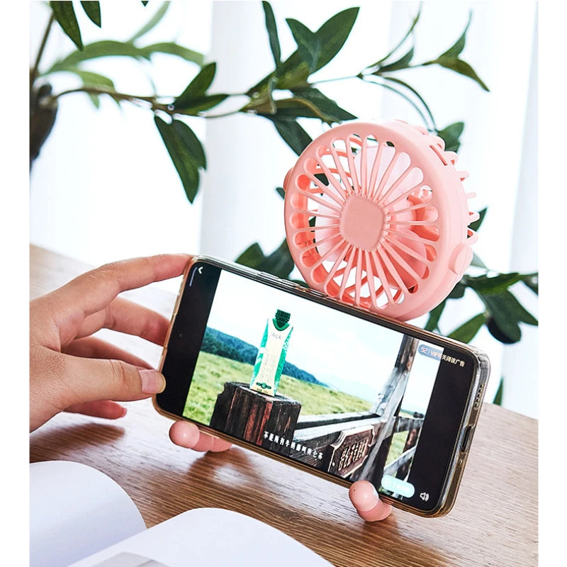 Stroller Fan Clip on For Baby Flexible Tripod  Rechargeable Battery Small Personal Fan Portable Fan for Travel Handheld Car Bed