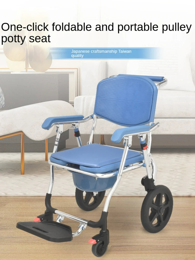 Reinforced Pulley Portable Bathing Chair Disability Friendly Elderly Bath Chair Handicapped Toilet Lift for Enhanced Safety