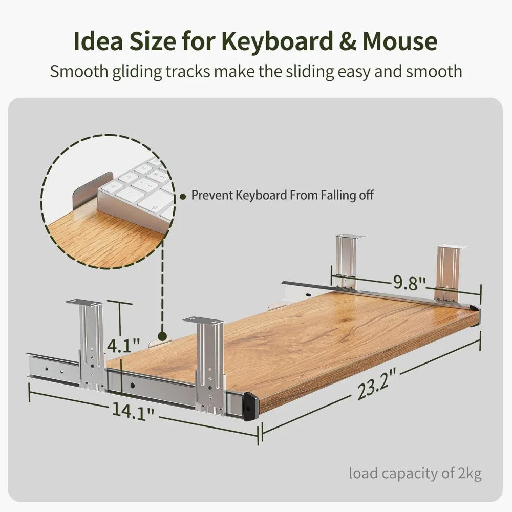 55'' Height Adjustable Electric Standing Desk with Keyboard Tray, Home Office Desk Computer Workstation with Storage Shelf- Meets ADA Recommendations for accessibility dimensions including wheelchairs