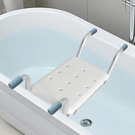 Heavy Duty Bath Bench Seat, Suspended Bath Tub Shower Chair Aluminum Alloy Bathtub Benches Bathing Seat