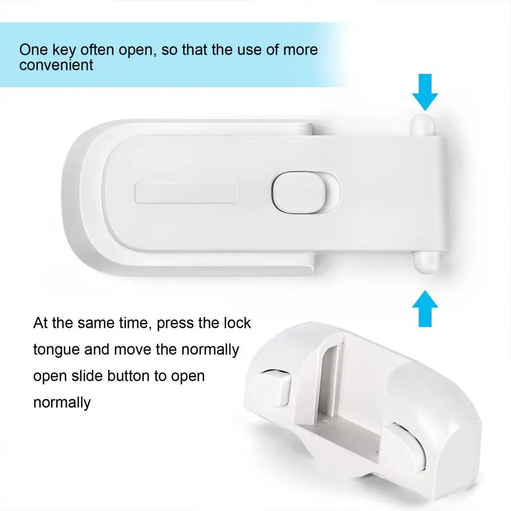 Easy Disable Refrigerator Lock Easy Installation Child Proof Refrigerator Lock for Cabinets Freezer Door Keep Kids Pets Toddlers